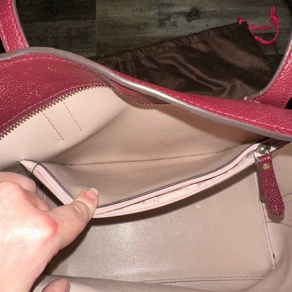 Burgundy Kate Spade Medium Tote - Picture 8 of 11